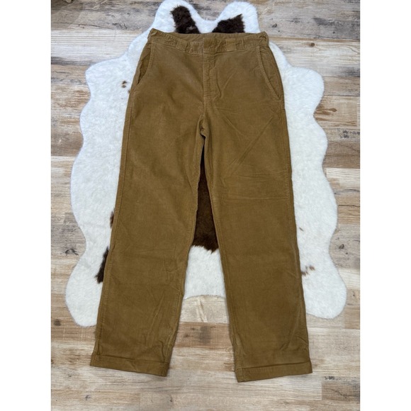 Drew House Brown Corduroy Pants – Men's Size 32 – Smiley Logo – Streetwear